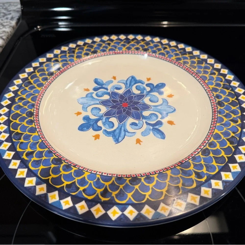 Williams Sonoma Sicily Indoor/Outdoor Melamine Dinner Plates, S/2